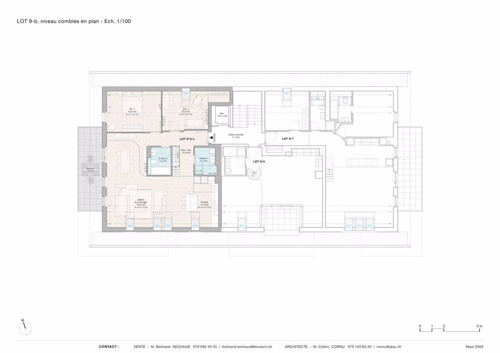 Schönes Dachapartment mit Mezzanine und großem Balkon - Lot 9.a - Bild 6