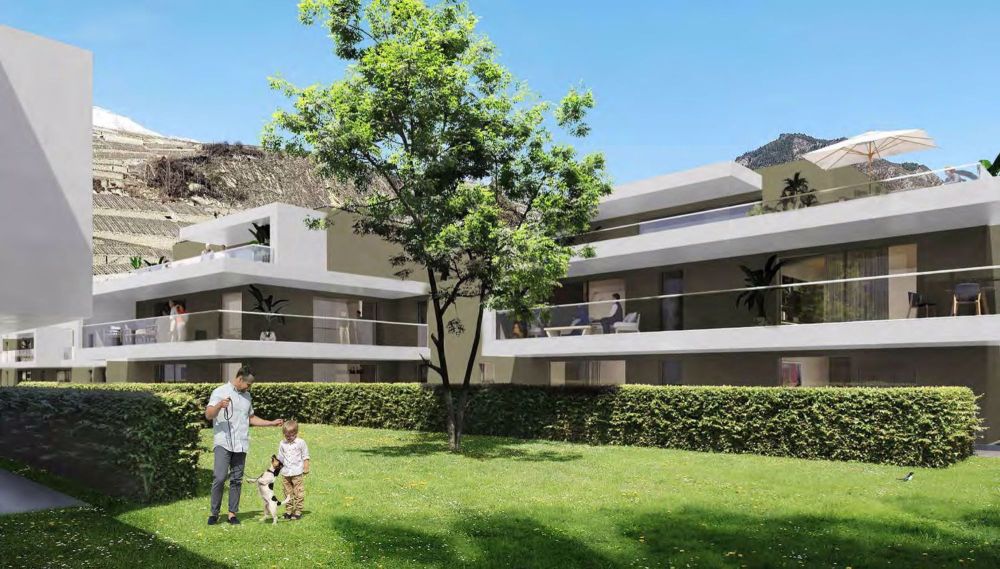 Wohnungen mit 3.5 Zimmern und Garten in einer neuen Wohnanlage - Sion - Bild 1