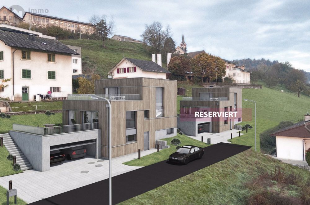 Baubewilligtes Neubauprojekt in ökologischer Holzbauweise - Visualisierung