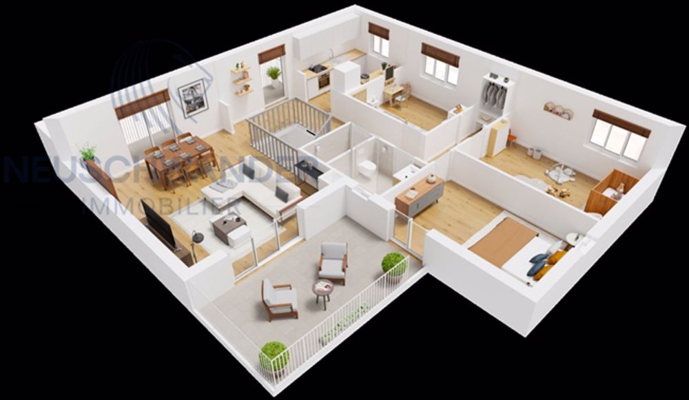 Atemberaubendes und helles 4,5-Zimmer-Penthouse mit 2 Terrassen - Bild 2