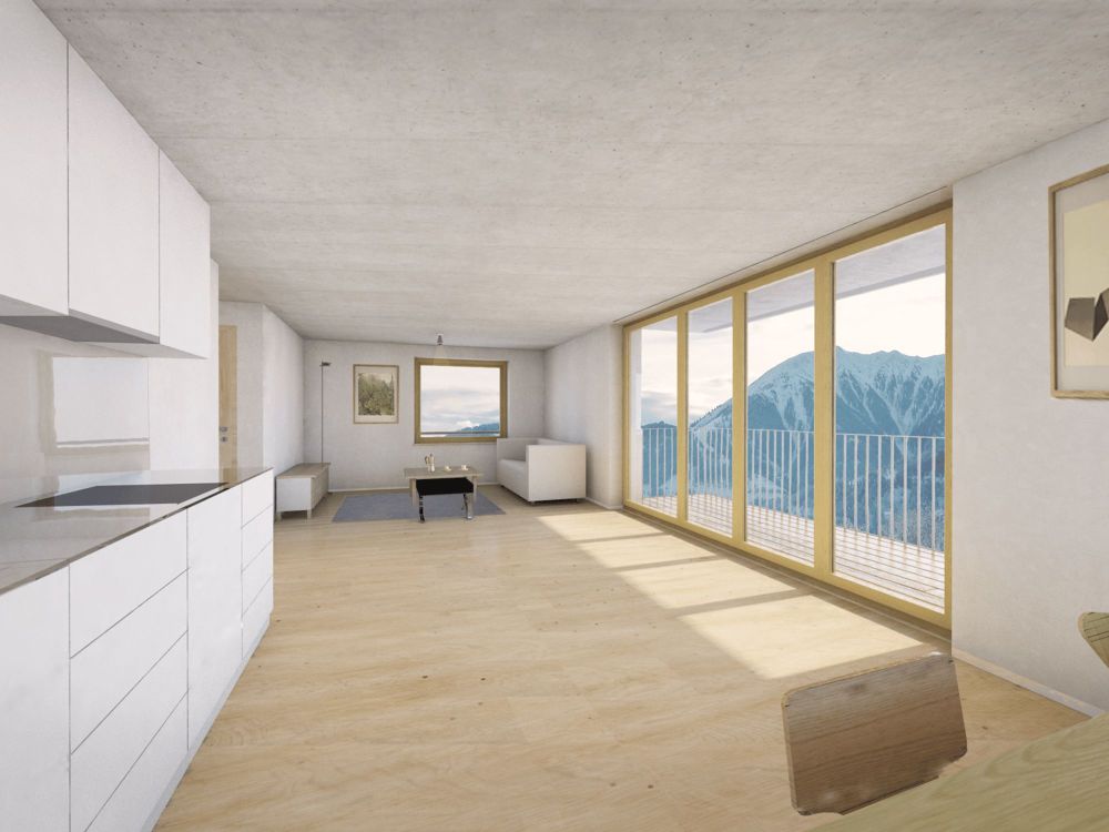 3.5-Zimmer Wohnung (Erstwohnsitz) im neuen "Casa La Muotta" am Dorfrand von Falera - Image 3