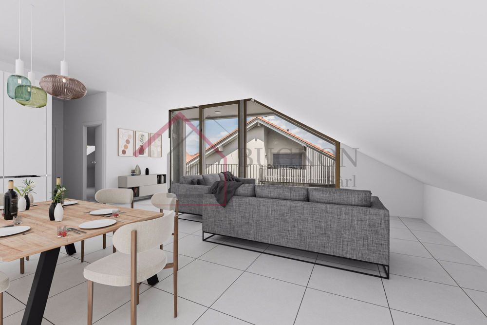 Wohnung PPE mit 3,5 Zimmern und 87 m2 mit Loggia - Pièce de vie