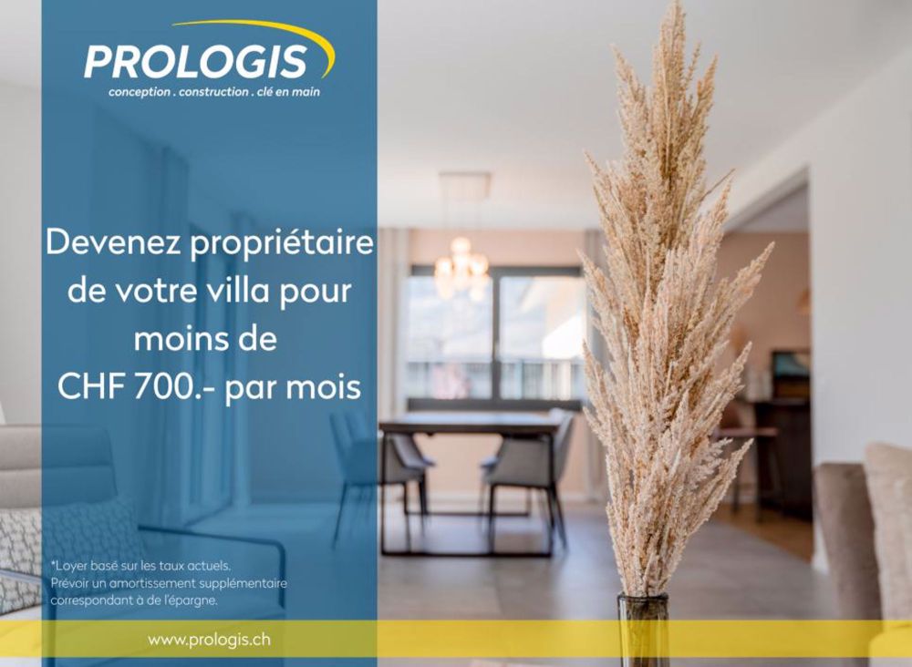 Ihre individuelle Villa in Monthey zum Bau. Werden Sie Eigentümer ab CHF 697.- pro Monat* - non-contractuel