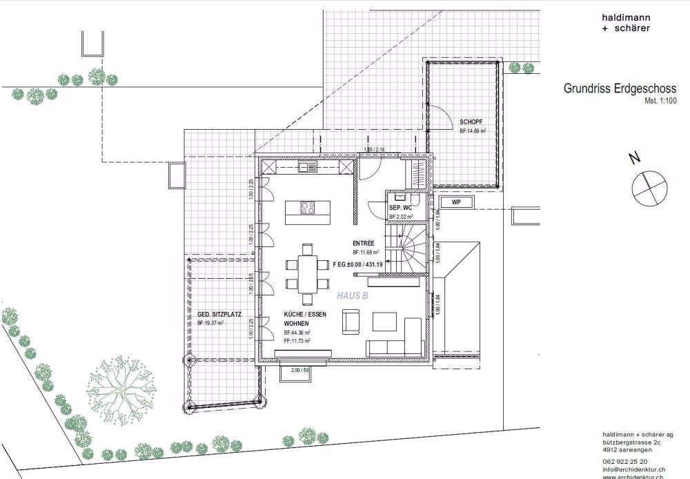 Verkehrsfreies, ruhiges Wohnen im Grünen - Inkl. Einstellhalle, Gartenparzelle und PV Anlage - Bild 11