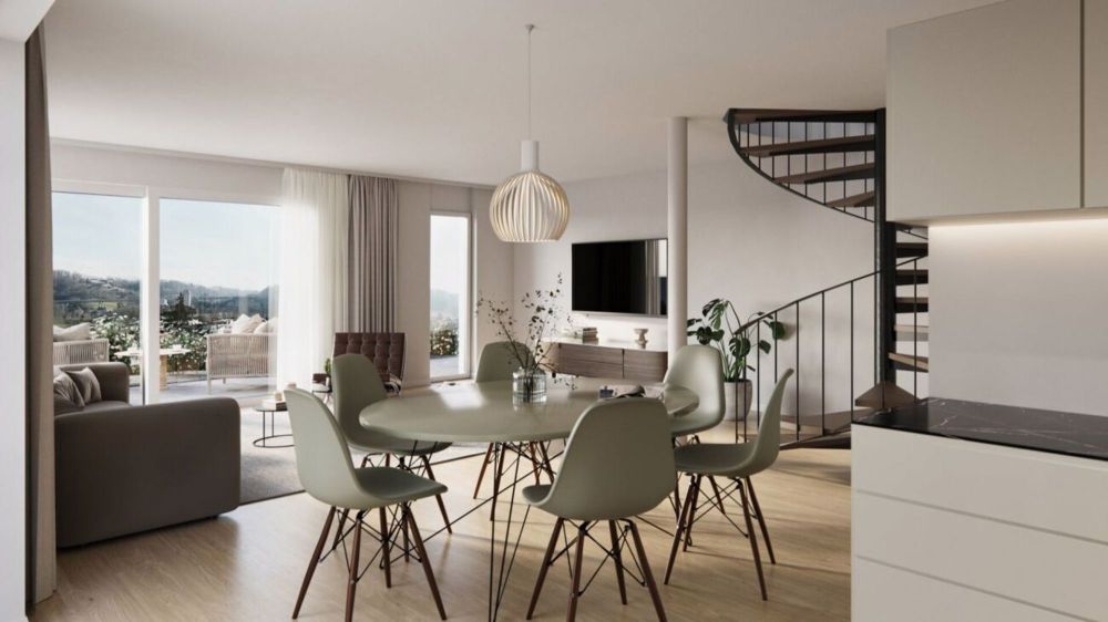 Panoramaview - Neubau 3 Doppeleinfamilienhäuser in Neuenegg - Bild 4