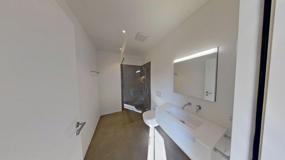 Neubauwohnung mit fantastischer Alpsteinsicht - Badezimmer