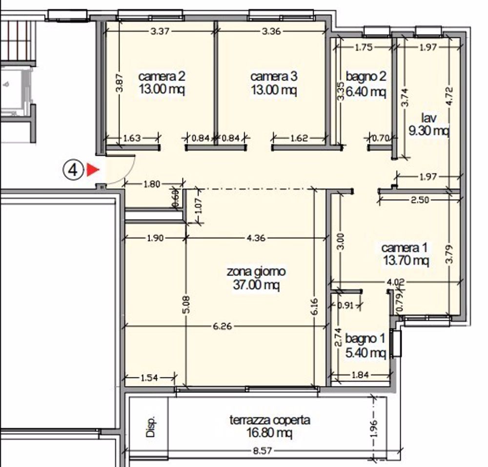 NEU 4.5 ZIMMER WOHNUNG MIT BALKON UND FREIER AUSBLICK IN BELLINZONA - Bild 10