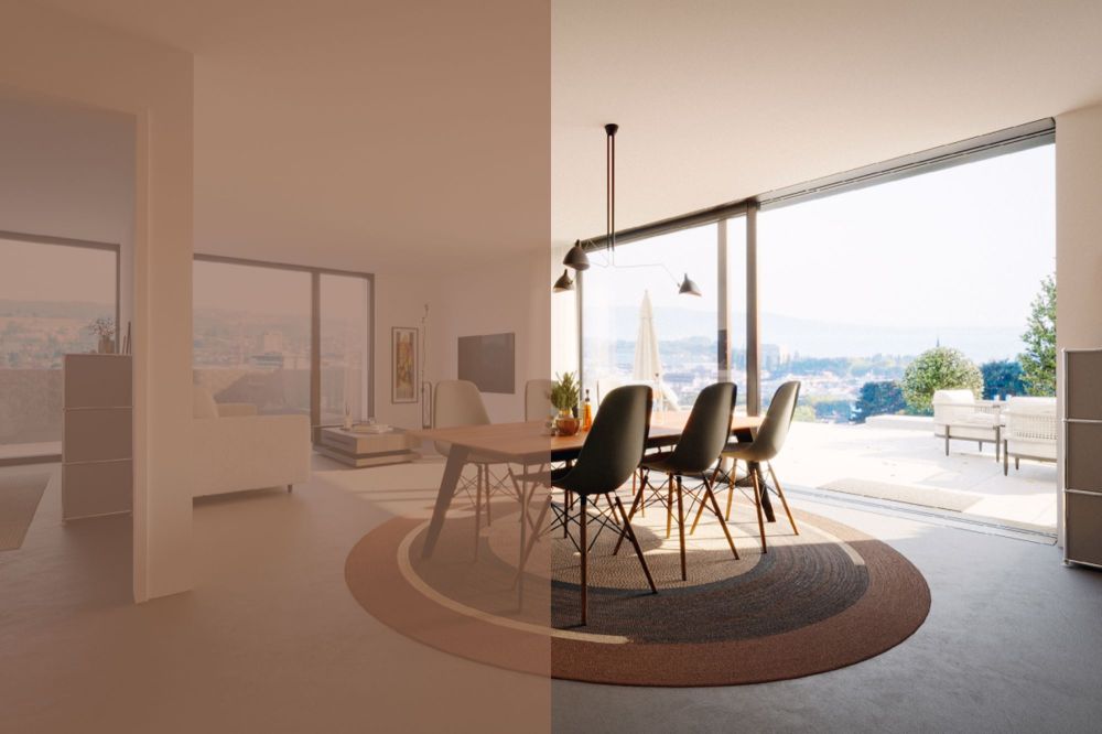 COSMO TOWNHOUSE | URBANES LEBEN IN BIEL - Ess- und Wohnzimmer