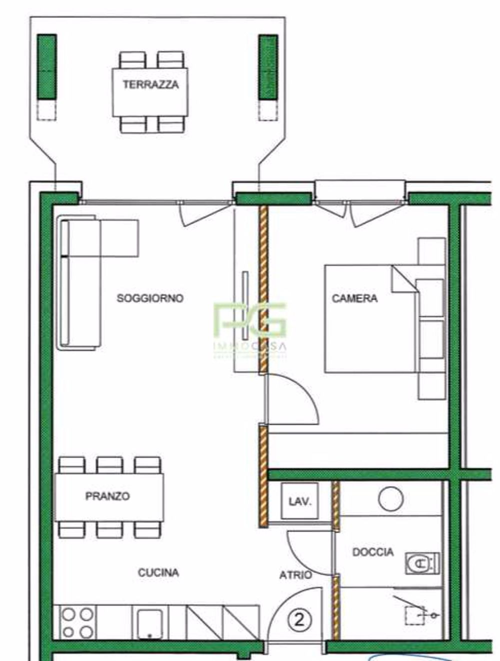 Nuovo appartamento 2.5 locali con giardino - Bild 7