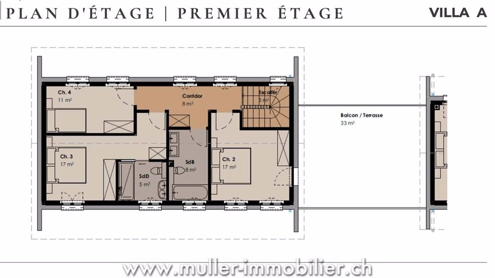 Neue Reihenhaus-Villa in einem historischen Weiler in der Broye - Bild 9