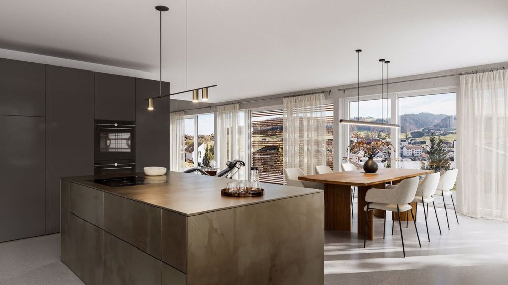 Modernes Einfamilienhaus mit atemberaubendem Ausblick in Courgevaux - Bild 1