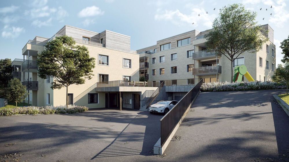 Neubau / Erstbezug: Wohnsiedlung "Hofgarten" / 3½-Zimmer-Wohnung OG - Bild 1