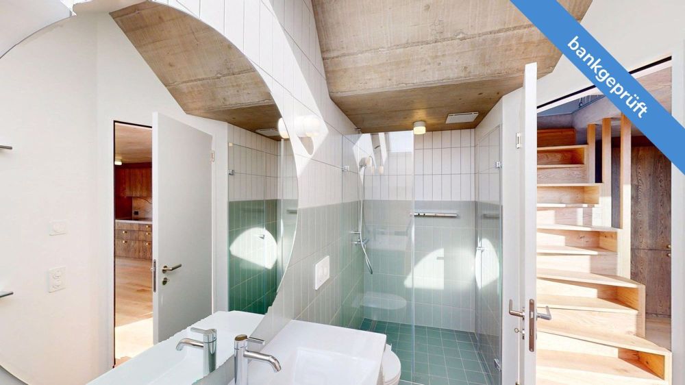 AgentSelly - Hoch hinaus: Einzigartige Wohnoase - Badezimmer mit Dusche und WM/Tumbler