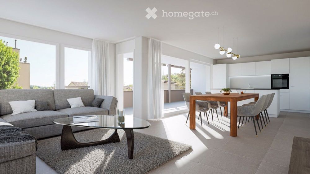Moderne 5.5-Zimmer-Neubau-Wohnung in Niederrohrdorf - Bild 2