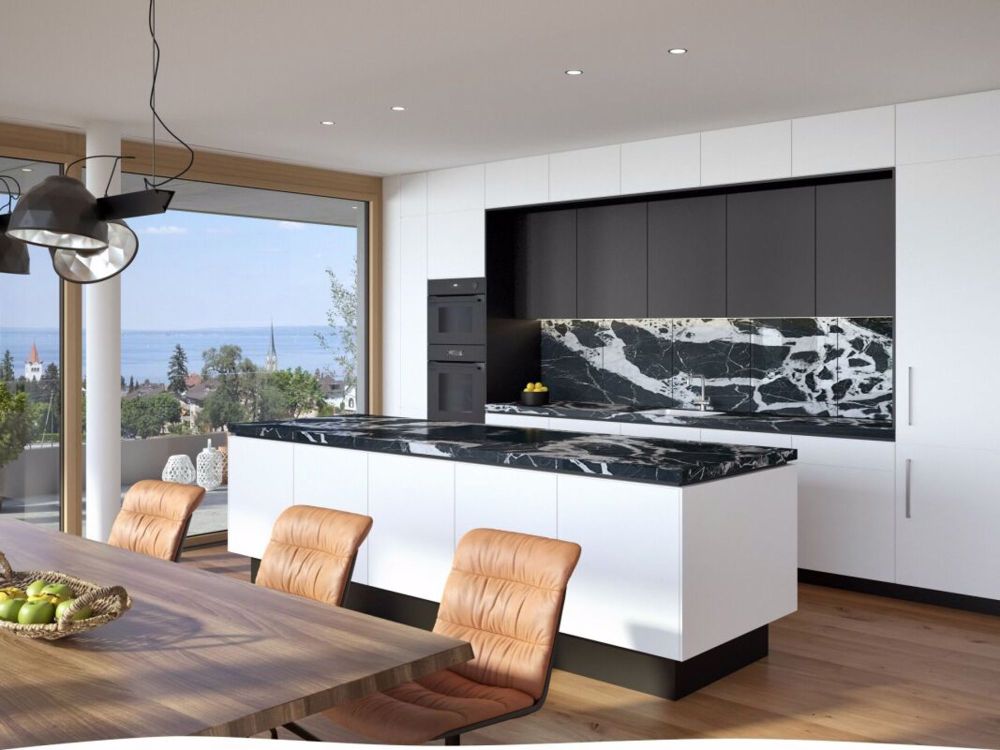 Schlossbach - 3.5 Zimmer Maisonette-Wohnung A102 - Visualisierung Küche