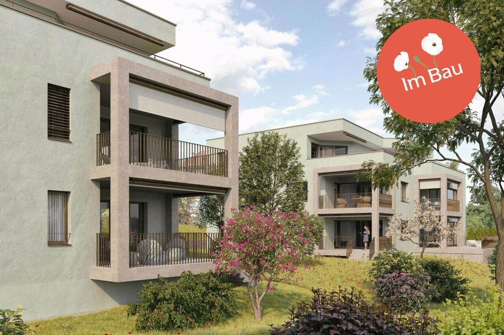 Schöner wohnen in Münchenstein. Nachhaltig und energieeffizient - Aussenansicht im Looggarten Münchenstein