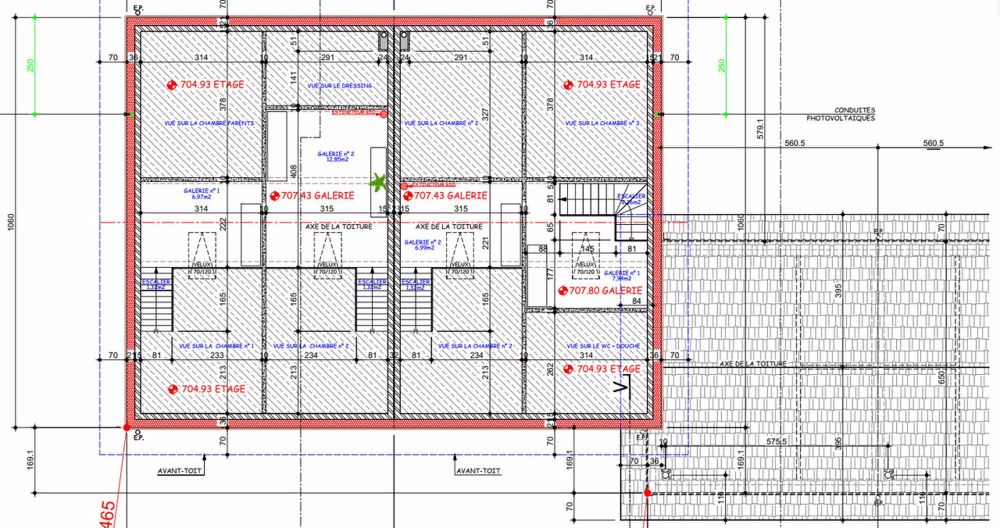 Zu verkaufen, Reihenhaus, 1726 Farvagny-le-Petit, Ref 1726-B - Plans combles