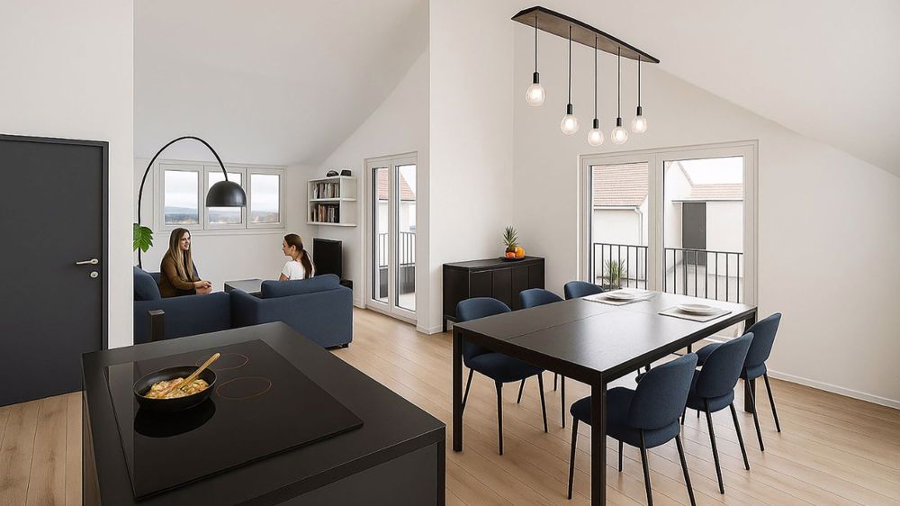 Neubauprojekt Bündtenstrasse mit fünf Wohnungen (Wohnung 5) - Visualisierung