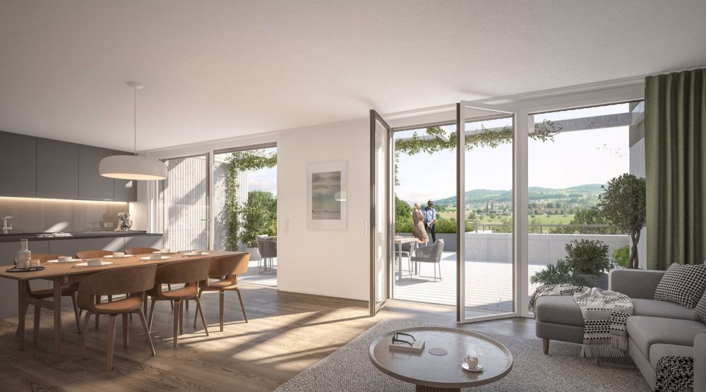 Attikawohnung mit grosser Terrasse inkl. zwei Tiefgaragenparkplätzen an ruhiger Lage. - Bild 10