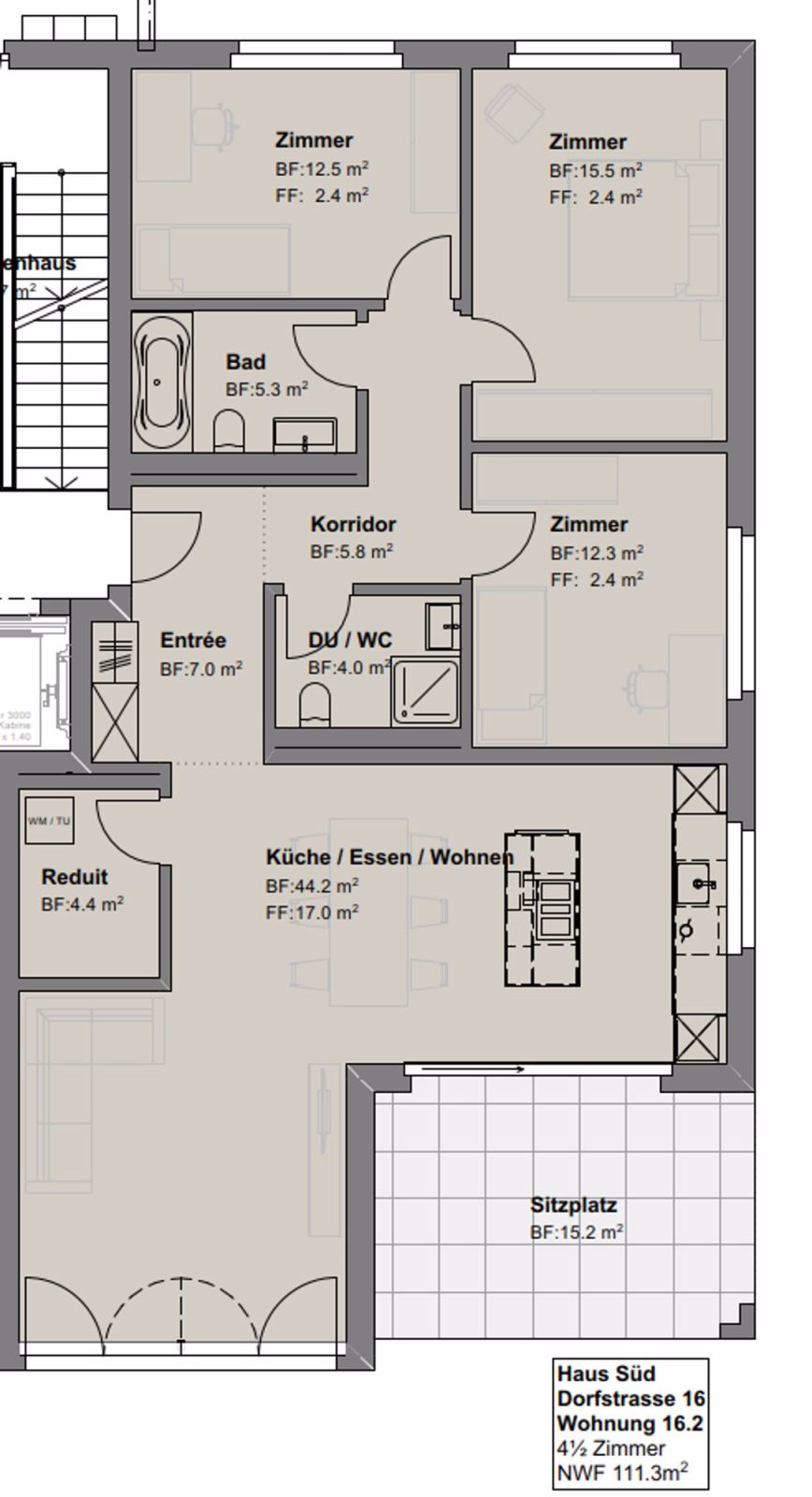 Letzte 4½-Zimmer-Wohnung im Herzen von Schattdorf - 16.2 - Bild 3