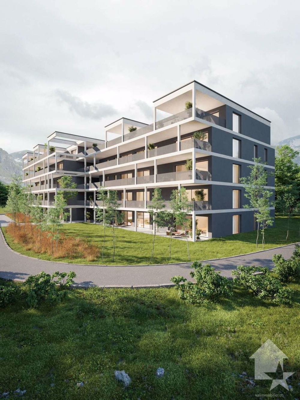 Appartement 3,5 pièces de 103 m2 avec terrasse et pelouse - Bild 1