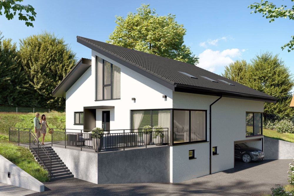 Einfamilienhaus (NEUBAU) in ländlicher Umgebung, nahe Solothurn und Bern - Bild 1