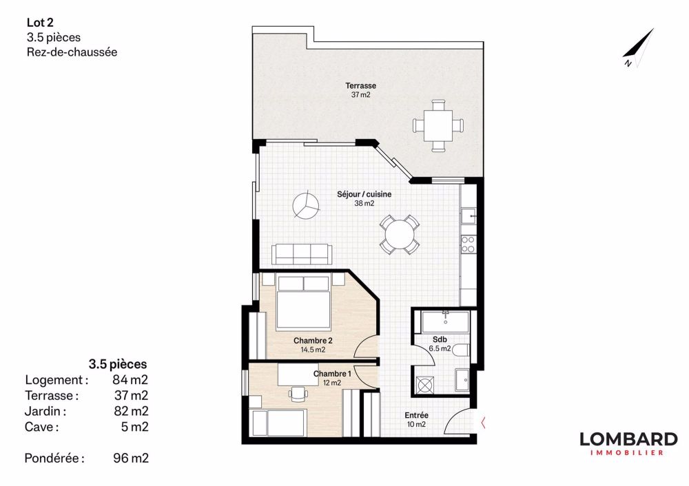 ***RESERVIERT*** Neues 3.5-Zimmer-Apartment im Erdgeschoss - Bild 6