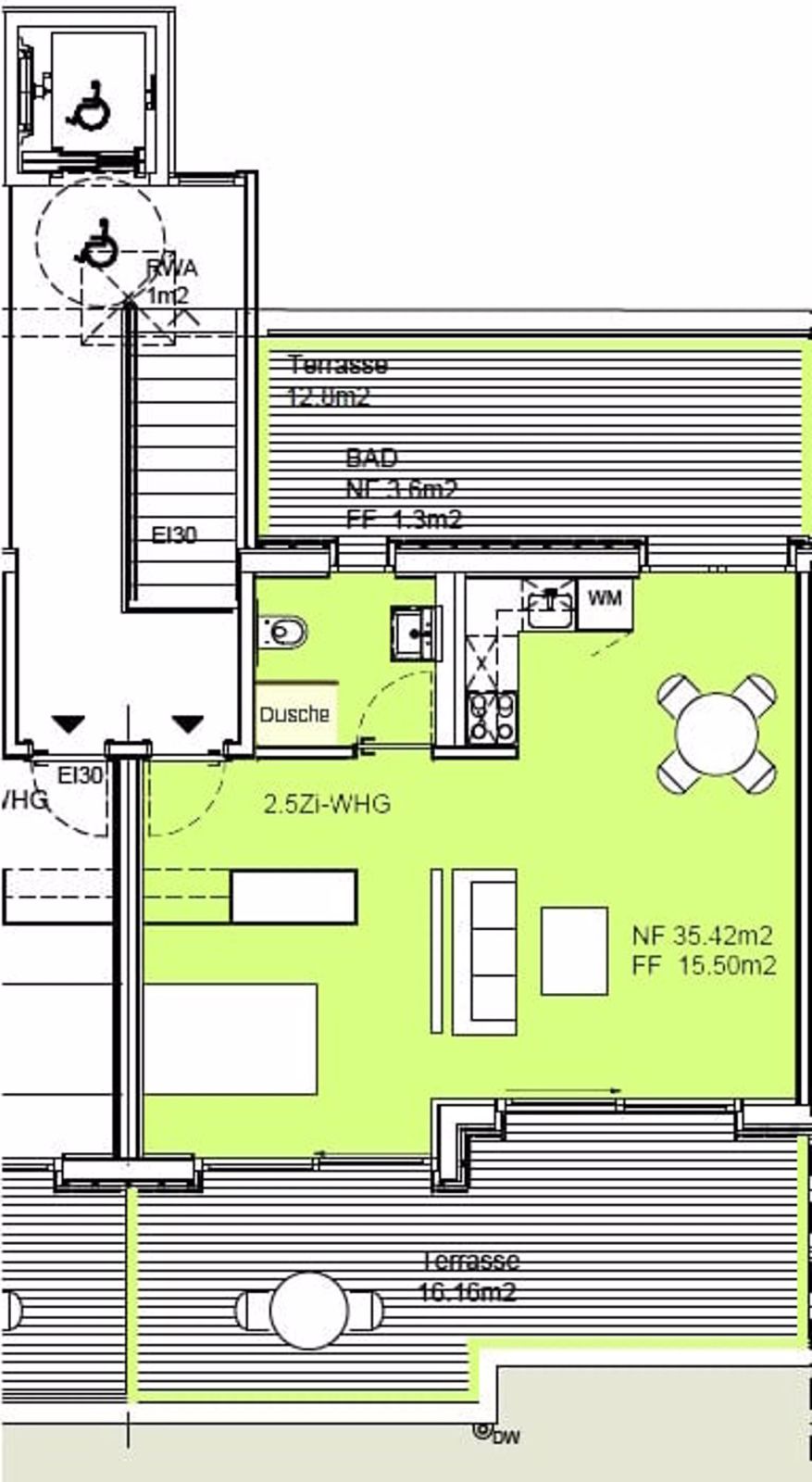 ERSTVERMIETUNG NACH NEUBAU: 2.5-Zimmer-Attikawohnungen mit grossen Terrassen - Bild 12