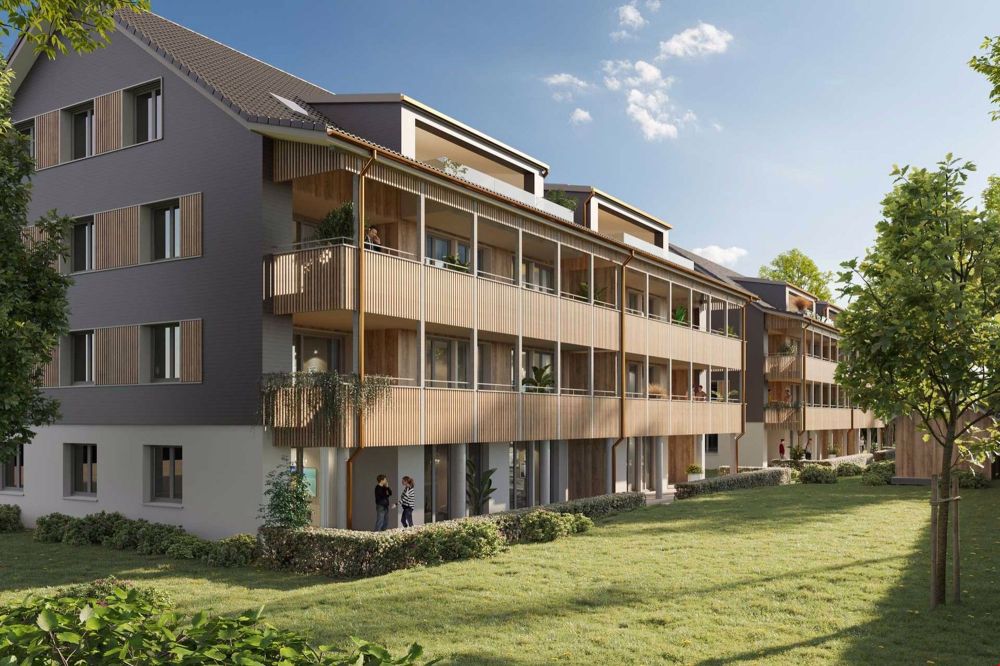 4.5 Zimmer Neubauwohnung 1.OG – Haus A - Aussenansicht Haus A