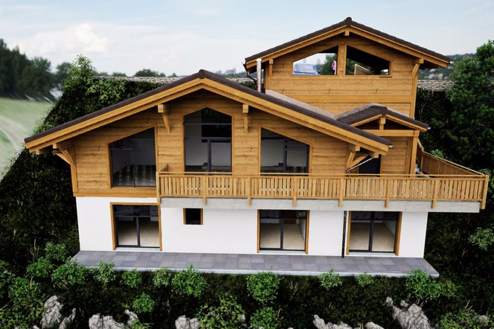 Chalet von hohem Standard in Crésuz mit Panoramablick - Bild 10