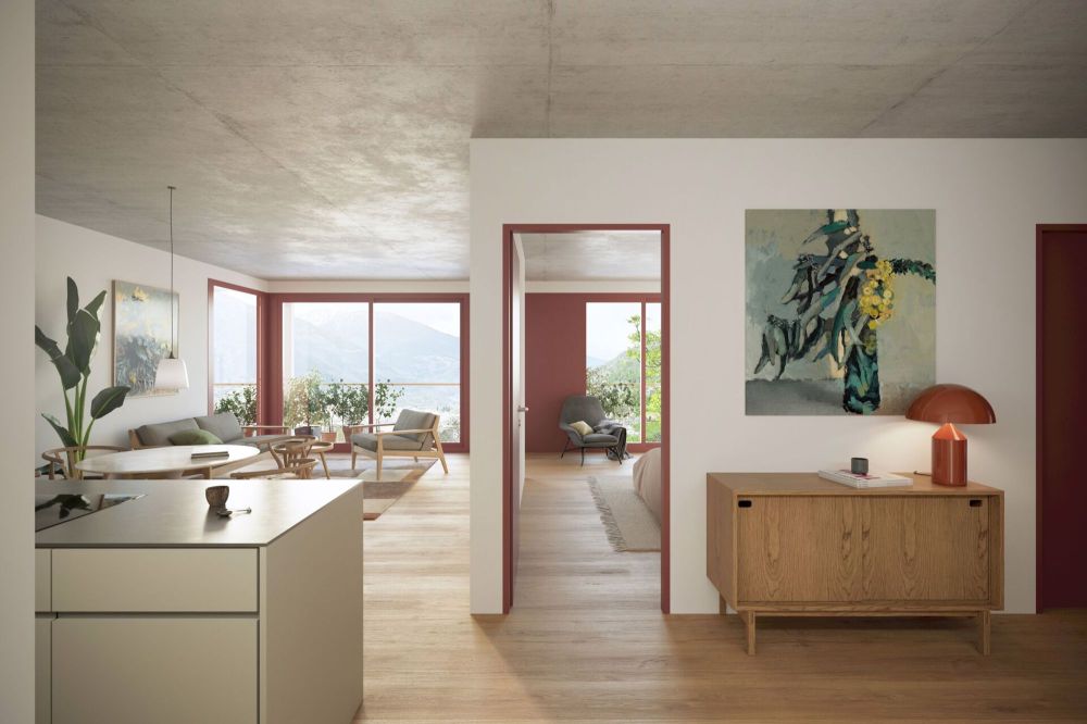 Moderne 4.5 Zimmerwohnung an erhöhter Lage in Naters - Bild 1
