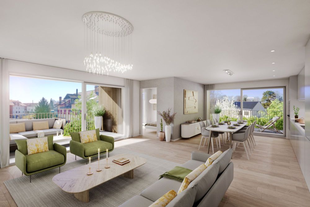 Zu verkaufen auf Plänen 2,5-Zimmer-Wohnung (61 m2 PPE) im 2. Stock - Bild 6