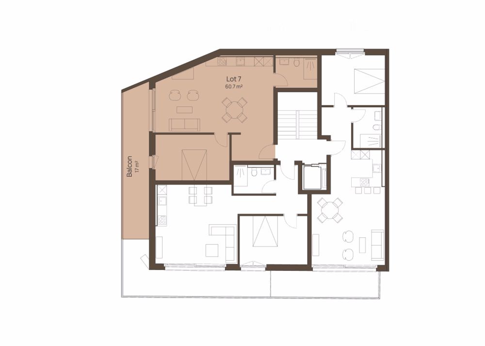Neue Minergie-Wohnung mit 3,5 Zimmern und 93 m2, mit Blick auf den See und Balkon in Prilly - Bild 13