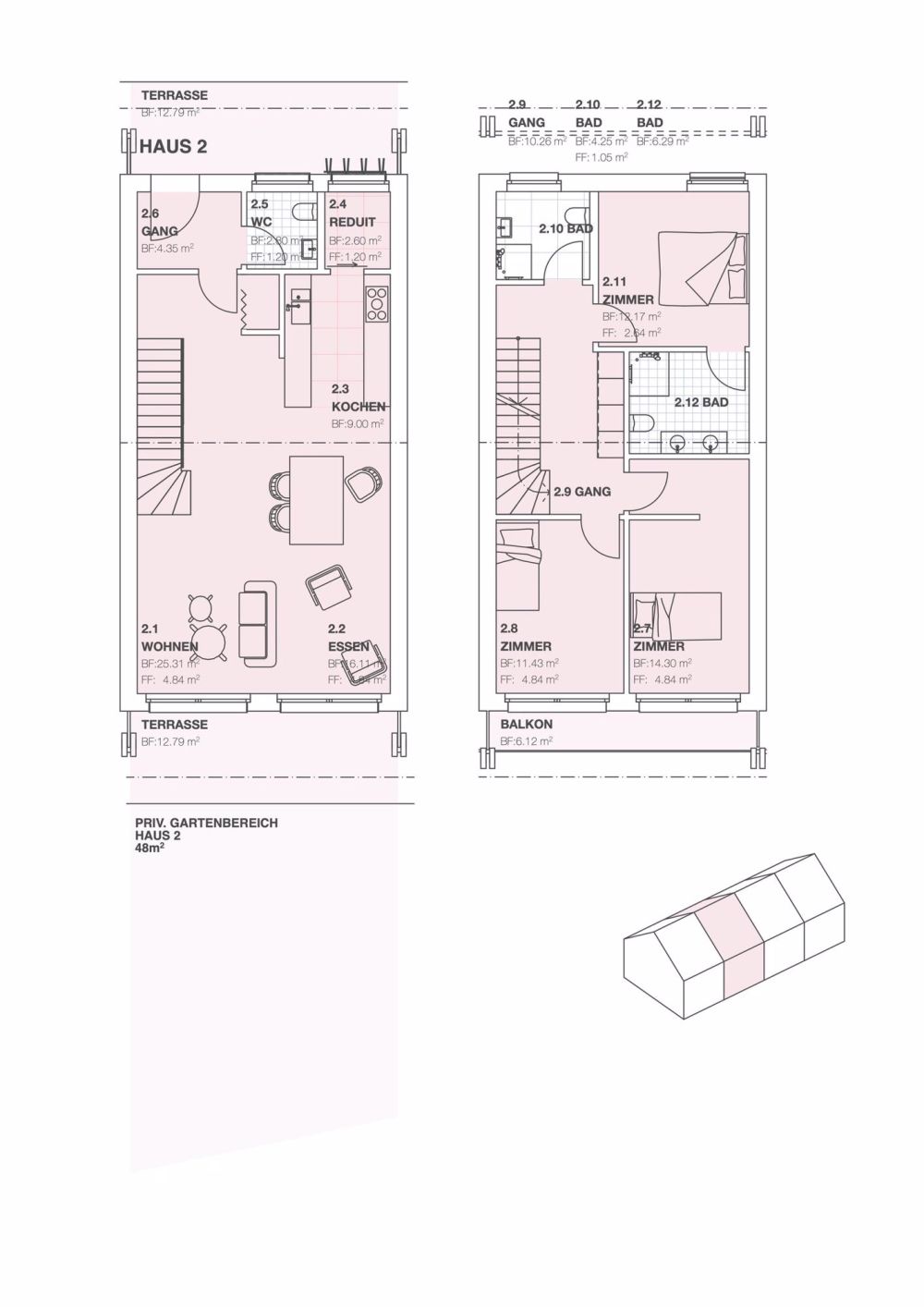 Neubau Reiheneinfamilienhaus priv. Garten (Bezug ab 2026) - Bild 2