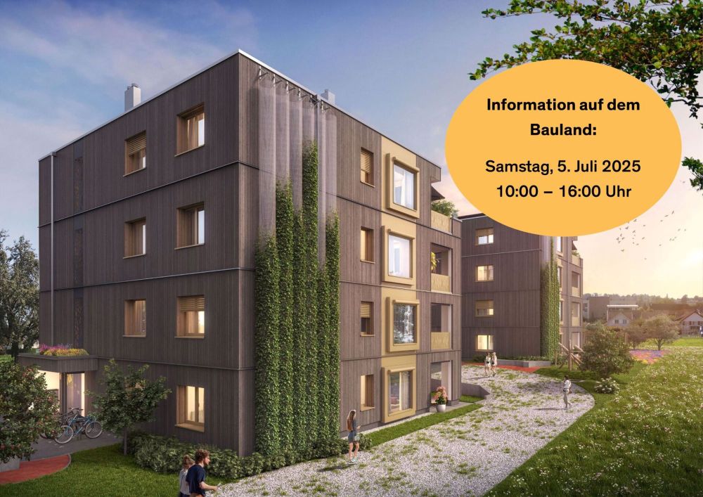 Neubauprojekt «Fliedergarten» – modernes Wohnen mit Stil und Nachhaltigkeit – hochwertige Obergeschosswohnung - Bild 1