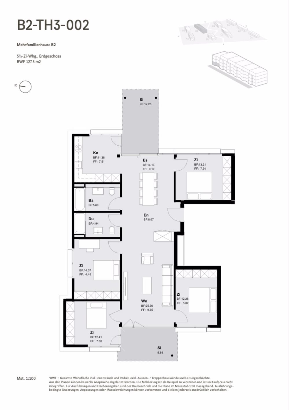 5.5-Zimmerwohnung im attraktiven "Illau - Bild 5
