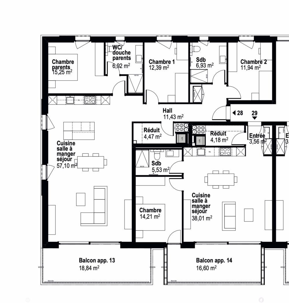 Appartement Minergie P, 4,5 pièces à Châtel-St-Denis, inclus 2 places au garage (LOT28) - Bild 3