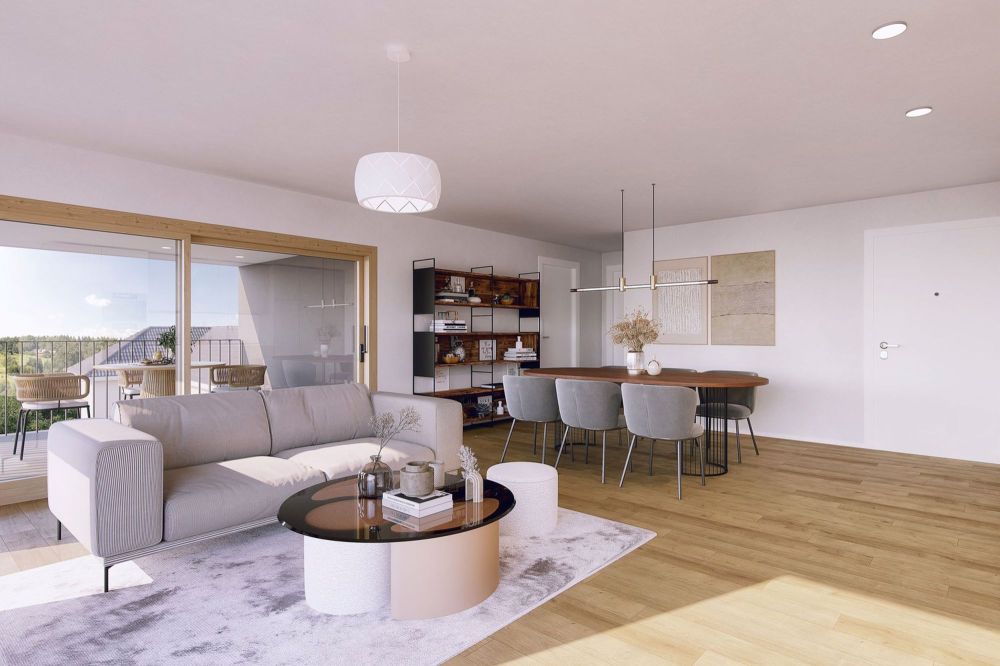 Appartement neuf 3.5 pièces avec terrasse et grand jardin (lot 2) – Marly - Bild 3