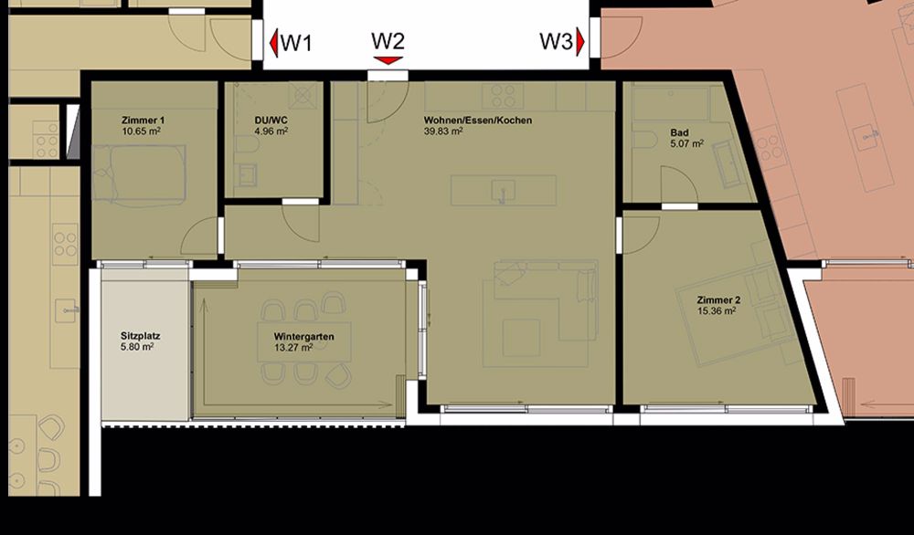 Exklusive Gartenwohnung mit hoher Energieeffizienz und unverbaubarer Aussicht.Neue Preise! - W2 - Bild 5