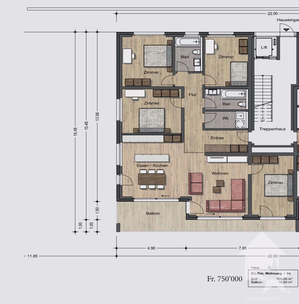 Nouveaux appartements résidentiels de 5,5 pièces - / 1.OG