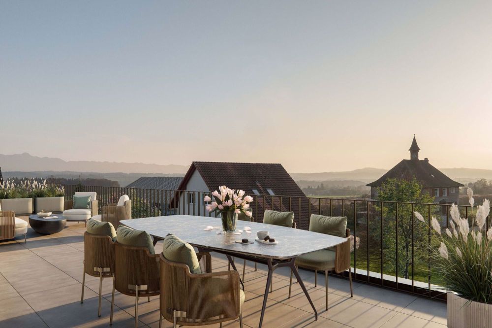 Neubauprojekt "Alpenblick" - 3.5-Zi. Dachwohnung mit grosser Terrasse und Südwestausrichtung - Bild 1