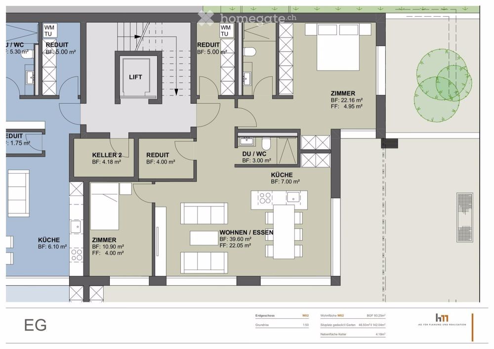 Moderne 3.5-Zimmer-Neubau-Wohnung mit Seeblick in Wilen b. Wollerau - Bild 3