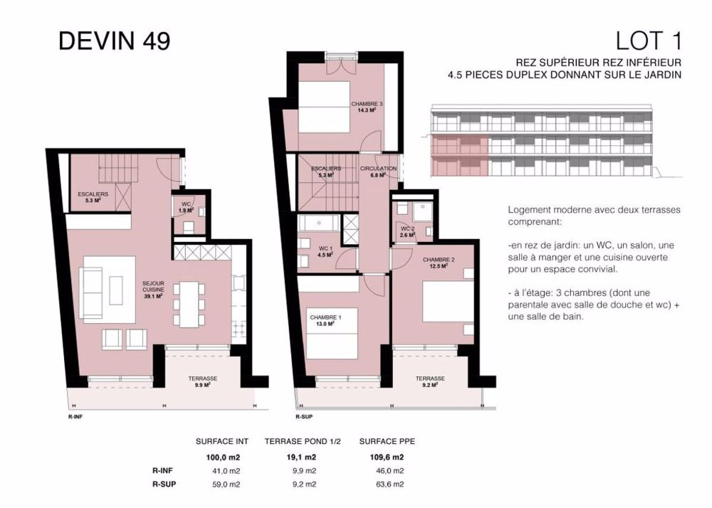 Rare à Chailly - Superbe duplex neuf avec terrasses - Bild 6
