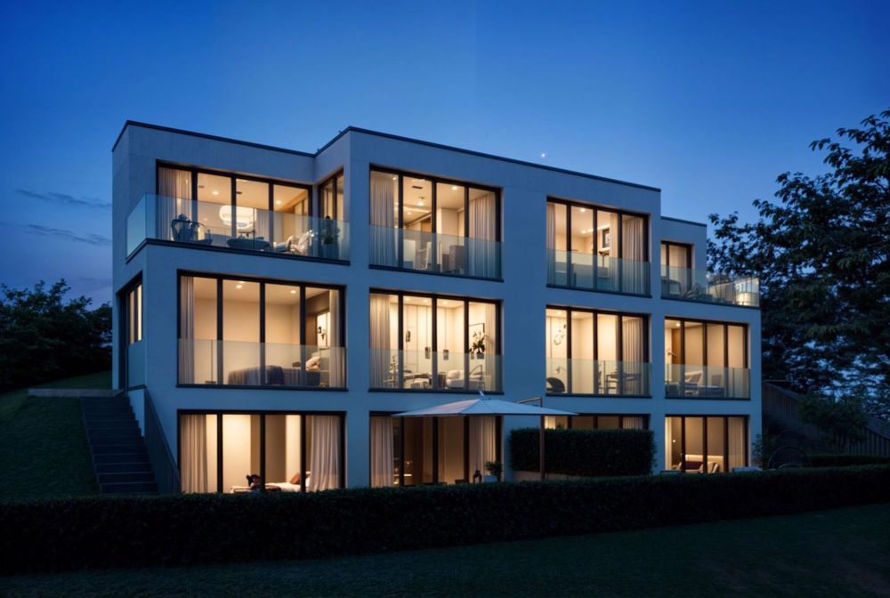 Modernes Doppeleinfamilienhaus an ruhiger Lage in Balterswil - Abend.png