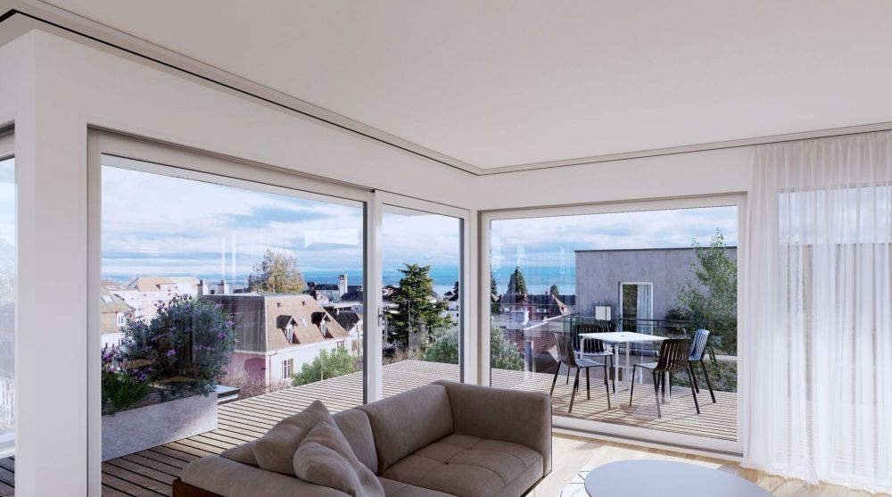 Vastes appartements de 4,5 pièces: 124m2 et 37m2 de balcon - Bild 2