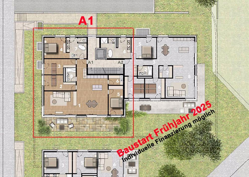 Exklusive und moderne Gartenwohnung auf dem Bruderholz - individuelle Finanzierung - A1 - Bild 2
