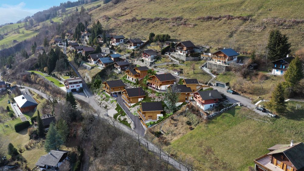 Crésuz - Magnifiques chalets de 4.5 pces à 5.5 pces - Emplacement du projet