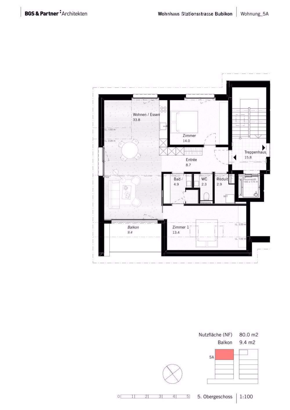 Großzügige, helle Attikawohnung in Bubikon – flexibel gestaltbar als 2.5- oder 3.5-Zimmerwohnung - Bild 8