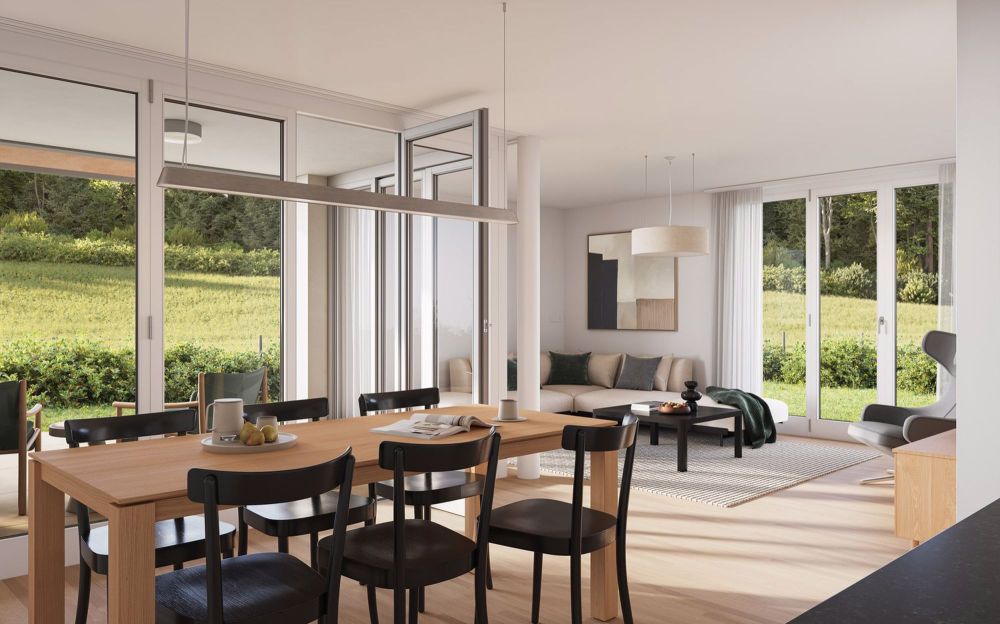 Moderne 4.5-Zimmer-Wohnung in Muttenz mit Balkon und Garage - Bild 2