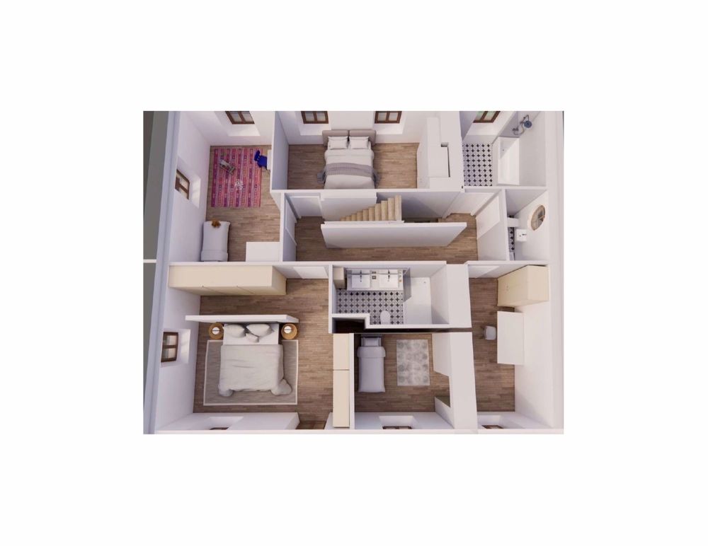 Herrschaftliches Haus von Ausnahme mit Panoramablick auf das Land - Plan 3D 1er étage